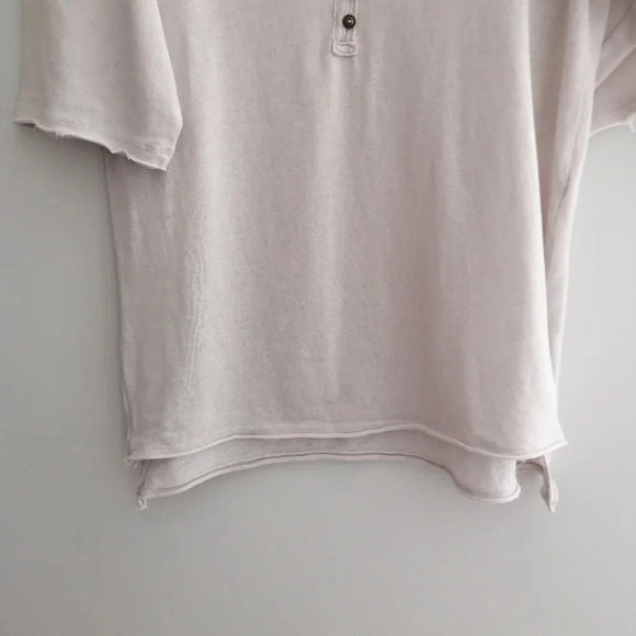 Free People We The Free Morgan Henley Short Sleeve in Prosecco Beige Medium - Picture 7 of 16